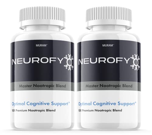 (2 Pack) Neurofy Nootropic Supplement, Master Nootropic Neurosky Blend, 2 Bottle, 60 Day Supply, (120 Capsules)