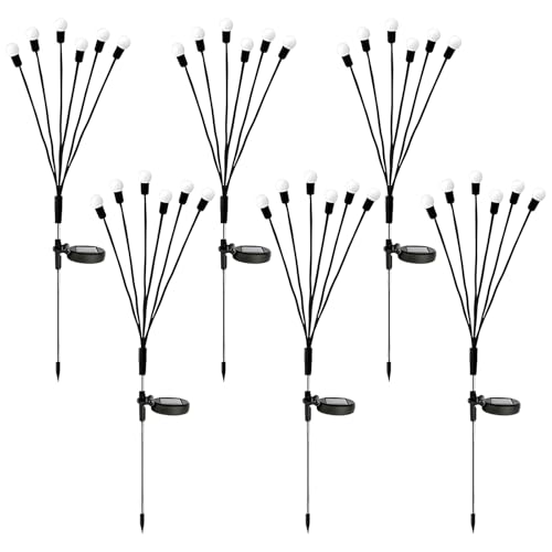 Guirlande lumineuse extérieure solaire : lot de 6 lampes étanches pour éclairer vos allées sombres