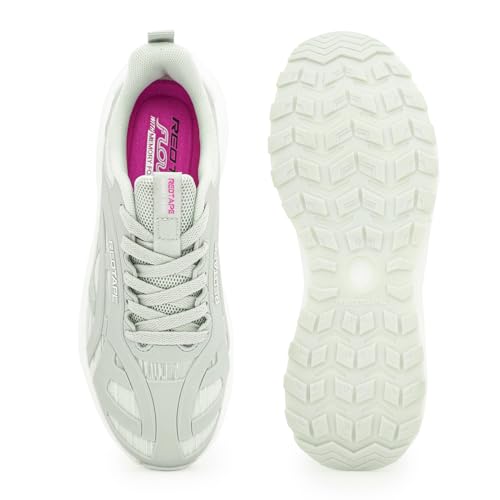 Image of Red Tape Women's Sneakers White Mesh KPU Round Toe Lace-Up