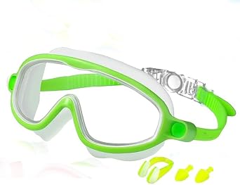 Childrens Large Frame Waterproof and Anti Fog Swimming Goggles, 2025 Water Swim Goggles Wide View Swimming Goggle for Kids