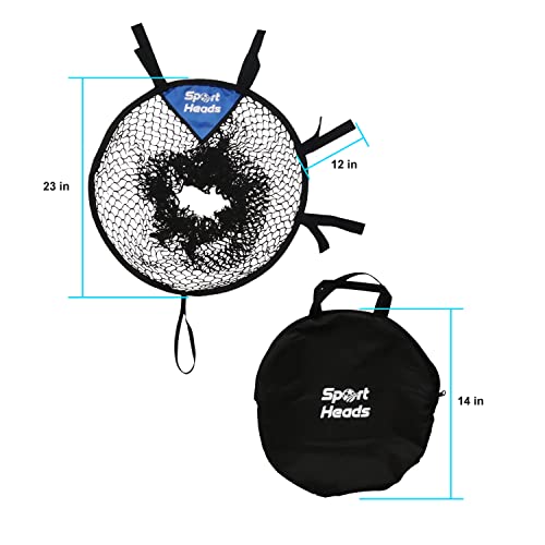 Topshot Soccer Target Goal Training - Soccer Training Equipment | Top Bins | Durable Design - Extra-Long Straps - Set Of 2 With Carry Case #TOP2