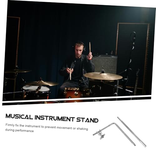 Soporte ajustable para cowbell Hemoton, soporte de montaje para tambor para caja, para grabación y prácticas miniatura 6