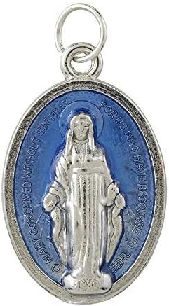Autom Blue Enml Mirac Medal-50/pk