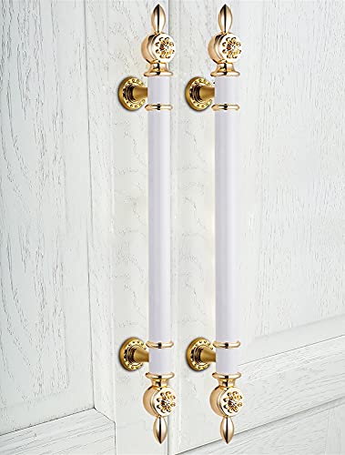 Poignées de porte de grange en aluminium avec kit double barre - 4