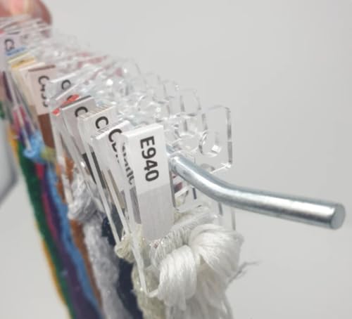 Image of 50 Pcs Mini Acrylic Pegboard Thread Drops, Floss Organizer for Cross Stitch Embroidery Thread Storage (50 pcs)