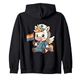 Pflegekraft Einhorn LGBTQ Regenbogen Flagge mit Stolz Kapuzenjacke