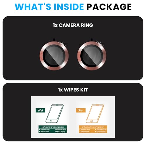 Image of FIRST MART Copper Camera Ring Guard Protector for Vivo V70 Elite and V70 | Tempered Glass with Metal Alloy Rings, HD Clear, Scratch Resistant, Case-Friendly | Pack of 1