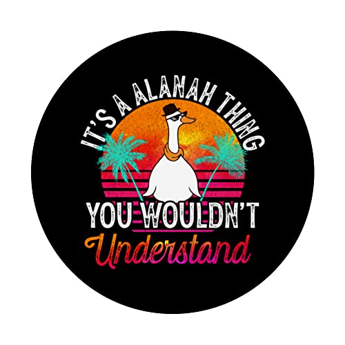 It's A Alanah Thing You Wouldn't Understand Funny Alanah PopSockets Swappable PopGrip, Black - Image 3