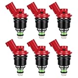 1991-2001 6PCS Fuel Injectors Compatible for Nissan Altima Maxima Sentra 200SX 240SX 300ZX NX 91-99 2.0L 2.4L 3.0L L4 V6, for Infiniti Q45 J30 G20 91-01 2.0L 3.0 4.1L L4 V8 Replaces 16600-96E01 FJ285