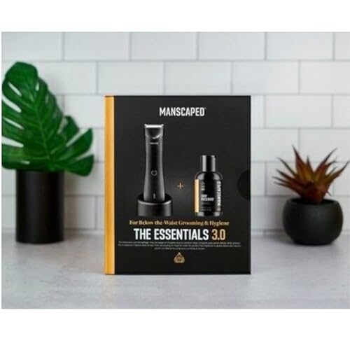Manscaped The Essentials 3.0, Electric Groin Hair Trimmer, Replaceable Ceramic Blade Heads, Waterproof Wet/Dry Clippers. The Crop Preserver,Moisturizer Featuring Soothing Aloe Vera, 4oz,Black - 8