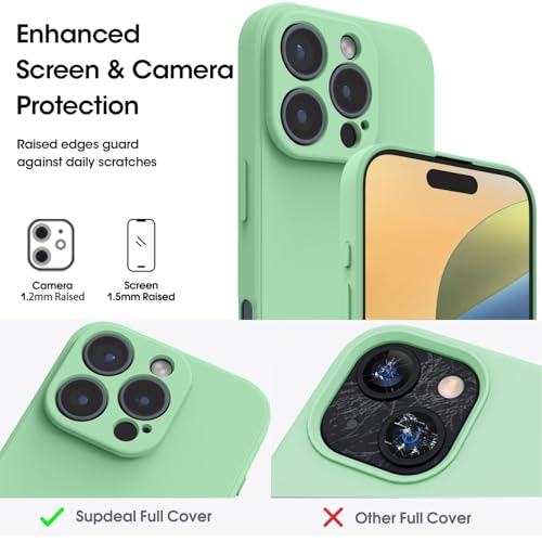 Andwing For iPhone 16 Pro Case,Silicone Case Soft Ultra For iPhone 16 Pro Phone Case Slim Protective Shockproof Cover Scratch-Resistant Microfiber Lining - Image 3