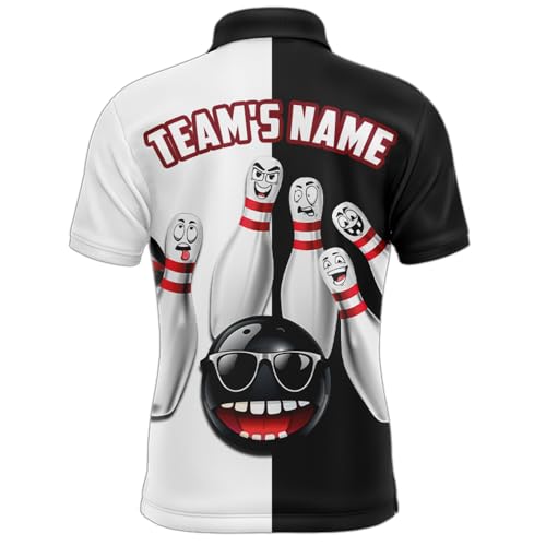 ChipteeAmz Personalized US Flag Bowling Shirt Funny Black & White Bowling Jersey Men Women Performance Bowling Shirt2