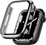 AMAPC for Apple Watch ケース Series 3/2/1 42mm 用 ケース 一体型 apple watch 用 カバー Apple Watch 3/2/1 42mm対応 日本旭硝子材 二重構造 アップルウォッチ ケース 全面保護 耐衝撃 装着簡単 ブラック