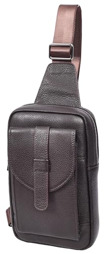 Sac de poitrine en cuir véritable HLG7100 maroquinerie de voyage