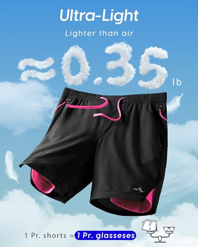 Image of maamgic Men's Athletic Running Shorts with Liner Ultra Lightweight Workout Shorts 5 inch / 7 inch