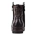 OSSTONE Moto Boots for Men Fashion Zipper-up Leather Chukka Boots Casual Shoes 5008-8, Retro Brown, US9
