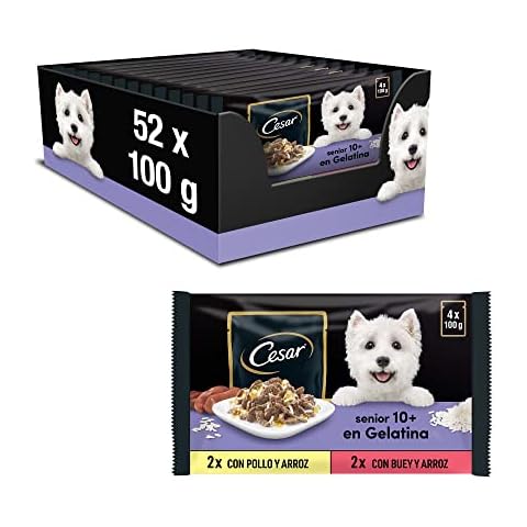 Cesar Comida Húmeda para Perros Senior Carnes Mixtas en Gelatina Cover