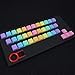 Produktbild Feicuan 37 Keys Cap Cover Case ABS Regenbogen Ersatz Keycap Universal für Mechanische tastaturen -Dark Color Blank