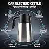 12V Wasserkocher Auto Edelstahl Reise Elektrischer Trinkbecher - 1300ml Wasserkocher für Auto Schnelles Erhitzen, Vakuumisolierung, Sicher Für Unterwegs (12V-Auto) #3