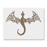 Mandala Dragon Stencil - Easy-to-Use for Dreamy, Imaginative Artworks, Mandala Dragon Stencil Template