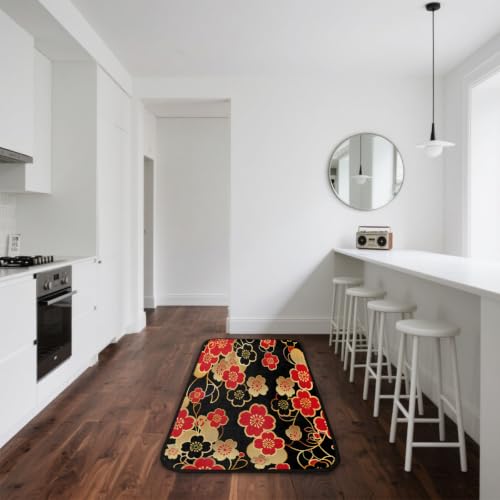 Tapis de cuisine japonais antidérapant et absorbant doux
