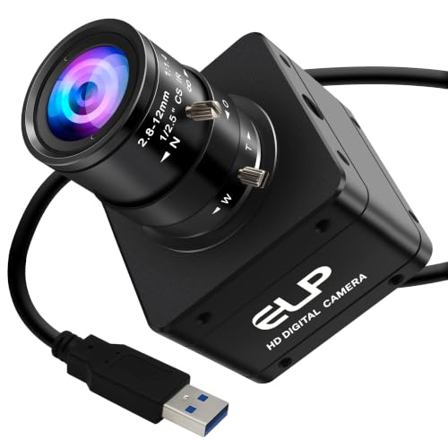 Caméra Global Shutter USB3.0 à zoom manuel 10x et 200 fps pour PC