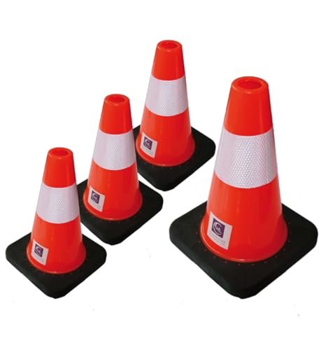 AUA SIGNALETIQUE - Cône De Signalisation Réfléchissant Classe 2 - Hauteur 30 cm - Cône de sécurité Chantier K5A (4)