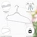 Quality Hangers 50 Pack Non-Velvet Plastic Hangers for Clothes - Heavy Duty Coat Hanger Set - Space-Saving Closet with Chrome Swivel Hook, Functional Non-Flocked Hangers - Cream White