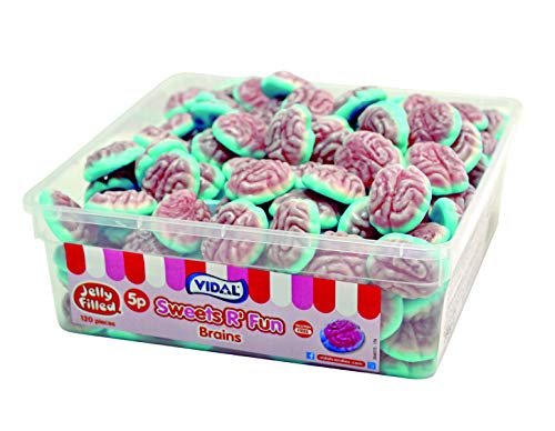 Jelly Filled Brains Fruity in Tub (120 Brains)