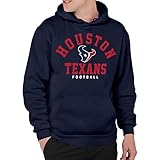 Junk Food Clothing x NFL - Houston Texans - Classic Team Logo - Unisex Adult Pullover Fleece Hoodie for Men and Women - Size Small