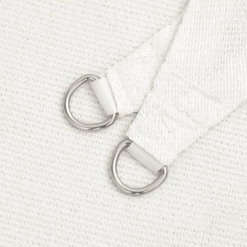 Voile d'ombrage extérieur 4x7 m blanc, pare-soleil jardin et grande terrasse - 6