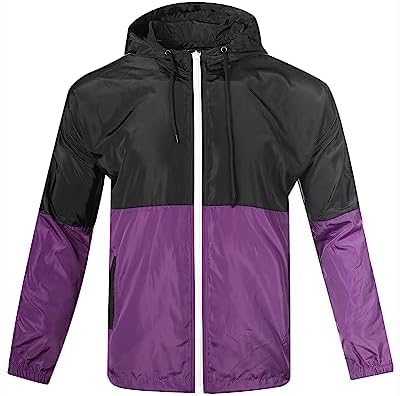 YUBIKWETE Superlight Breathable Windbreaker Jacket - Ideal for Outdoor Activities and Daily Commutes - Men's Lightweight Hooded Jacket