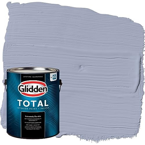 Glidden Total Interior Wall Paint & Primer All-in-One, Lilac Time/Purple, Eggshell, 1 Gallon
