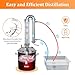YUEWO Alcohol Still 5.8GAL/13.2GAL Stainless Steel Alcohol Distiller Home Brewing Distillery Kit with 2” Crystal Still Column for DIY Whisky Wine Brandy Gin Vodka Alcohol Making