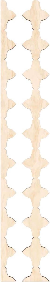 Ekena Millwork 47"H x 1/4"T Pandora Adjustable Wood Decorative Slat Wall Panel Kit, Birch (contains 16 Slats + 1 Straight Edge Starter Slat)