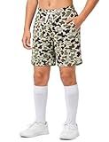 Cozople Boys Athletic Shorts Size 10 Mesh Breathable Basketball Shorts Camo Football Summer Shorts with Pockets
