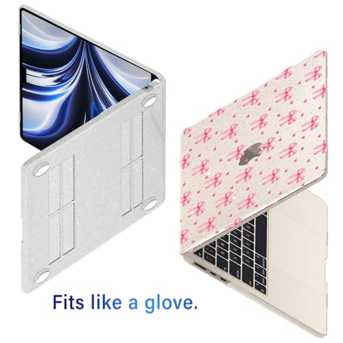 Funda MacBook Air 13 M2 carcasa rigida A3113 pelicula pantalla tipo C bow 5