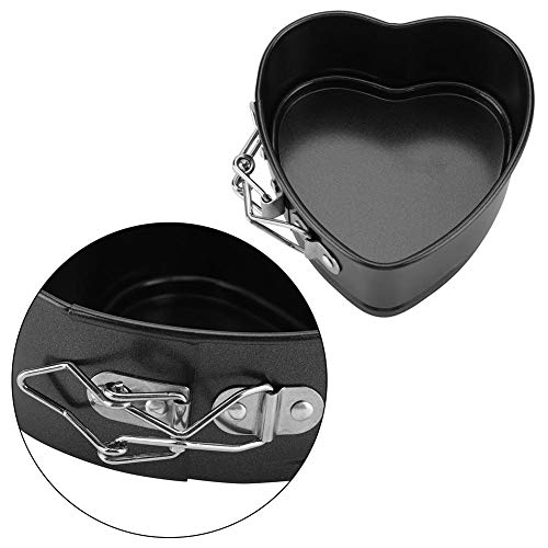 Fdit Carbon Steel Springform Pan Cake Mold Mould With Non-Stick Coating Leakproof Heart Shaped Cheesecake Quiches Bakeware #TOP3