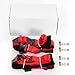 BESTZHEYU 2 PCS 4 Point Harness with 3 Inch Comfortable Heavy Duty Shoulder Padding with Quick Auto buckle for UTV ATV Sports Car, Racing Car, Car Red Racing Harness