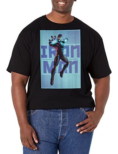 T-Shirt Iron Man Marvel Halftone Homme Idéal pour Sorties Geek
