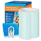 AHIKY Pool Reparaturset, Transparentes Unterwasser Klebeband 15cm x 250cm, Pool Flicken Selbstklebend Wasserdichtes Flex Tape, PVC Abdichtband für Aufblasbare Hüpfburg,Planschbecken,Luftmatratz