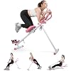Rowing Machines for Home Gym, Multi-Functional Rower Machine Adjustable Handrail Ab Trainer Machine, Max Bearing 120kg, Folding AB Workout Machines, with Resistant Bands