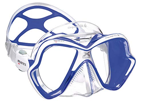 X-Vision Ultra Liquidskin Scuba Diving Mask Blue/Clear Silicone by Mares