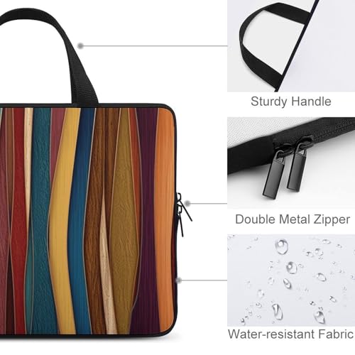 Housse ordinateur portable 17" antichoc à rayures colorées - 3