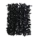 LITTLE FEATHER Black Flower Leis for Halloween Decor Tropical Hawaiian Party Favors,Pack of 6Pcs