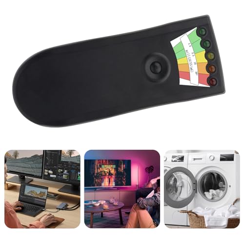 Detector EMF recarregável para caça de fantasmas com LED de 5 níveis, portátil, detector de campo ma