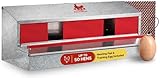 HenGear Nesting Boxes for Chickens, Nest Box with Rollout Egg Collection, Nesting Pads for Cleaner Eggs, Reversible Accessories for Chicken Coop, G90 Galvanized, Made to Last, Large, Up to 50 Hens