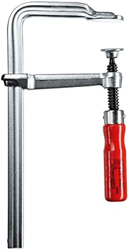 Bessey GS16 Screw Clamp"Classix" 6.3In/3.15In, Silver/Red