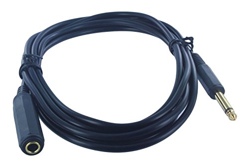 Cable de extensión mono 1/4 pulg macho a hembra 3 m miniatura 2