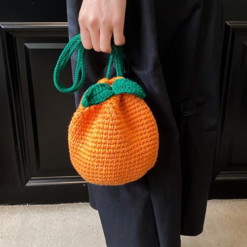 Novelty Hand-Crochet Crossbody Bag, Mini Cute Kawaii Knitted Shoulder Bag, Handwoven Crochet Handbags3